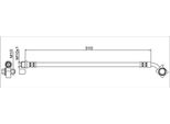 Tubo Freno Anteriore Sinistro 310Mm Metzger Per Opel Astra K