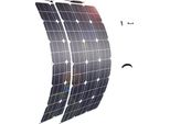 Pannello Solare, Monocristallino Ad Alta Efficienza, Design Leggero E Flessibile, Set Da 200W 2Pcs 100W