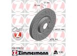 2X Disco Freno Zimmermann 250.1398.52 Per Ford Galaxy (Ck) 51Mm 9 8Kg 316Mm