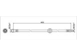 Tubo Freno Posteriore 450Mm Metzger Per Mercedes Vito Tourer