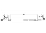 Tubo Freno Posteriore Destro 412Mm Metzger Per Opel Mokka /