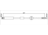 Tubo Freno Anteriore 407Mm Metzger Per Fiat Tipo Notchback