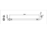 Tubo Freno Posteriore Sinistro 264Mm Metzger Per Toyota Rav 4