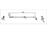 Tubo Freno Anteriore Sinistro 435Mm Metzger Per Opel Insignia B