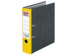 Herlitz 5171103 Max.File Nature Ordner Gelb Marmoriert Karton 8,0 Cm Din A4