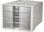 Han 1010-X-63 Cassettiera Impuls, 4 Cassetti, Corpo: Grigio Chiaro
