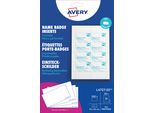 Avery Inserti Per Badge Stampabili, 54 X 90 Mm, Bianco