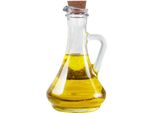 Bottiglia Di Olio Per Servire Con Aglio, Erbe Aromatiche E Peperoncino