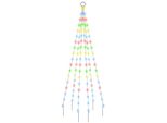 Albero Di Natale A Led Per Pennone Multicolore 108 Led 180 Cm