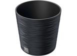 Blumentopf Prosperplast "Furu Ro", Grau (Anthrazit), H:24,7Cm Ø:25Cm, Kunststoff, PflanzgefäßE