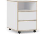 Vicco Contenitore Per Rotoli Tetrix, 42 X 55 Cm Con Ripiani E 2 Cassetti, Bianco/Nordico