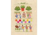 Le Bonheur Des Dames Kit Punto Croce Contato "April"", 18X28Cm, Fai Da Te"