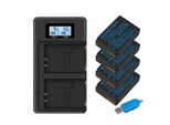 Batteria LP-E12, 100% Originale, Caricatore Lcd Usb, Pologne, 4 Batterie E Caricatore