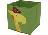 Contenitore Per Giocattoli In Tessuto, 30 X 30 X 30 Cm, Giraffa