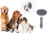 Spazzola Autopulente Per Cani E Gatti - Grigio