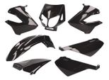 Kit Carenatura Nera Per Derbi Senda R, Sm X-Treme, Sm Drd
