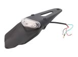 Portatarga Con Luce Posteriore A Led Bianca Per Supermotard, Enduro