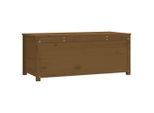 Cassapanca Marrone Miele 110X50X45,5 Cm In Legno Di Pino Massiccio