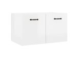Vidaxl Armadio A Muro Bianco Lucido 60X36,5X35 Cm Materiale A Base Di Legno