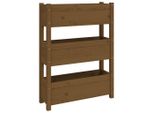 Vidaxl Fioriera Marrone Miele 77X25X104,5 Cm In Legno Di Pino Massiccio
