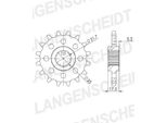 Pignone Supersprox 525 - 14T Cst-297:14|Dentatura Fine 21,4/25,0