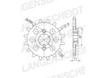Pignone Supersprox 520 - 15T Cst-307:15|Dentatura Grossa 21,4/25,0