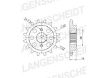 Pignone Supersprox 525 - 14T Cst-740:14|Dentatura Fine 22,0/25,0