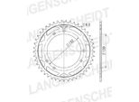 Pignone In Acciaio Supersprox 520 - 45T (Nero) RFE-869:45-BLK|ID 130,0 Lk 152,0 6 Fori