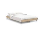 Vidaxl Struttura Letto Senza Materasso Rovere Sonoma 120X190 Cm Materiale A Base Di Legno