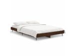 Vidaxl Struttura Letto Senza Materasso Rovere Marrone 120X190 Cm Materiale A Base Di Legno