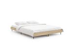 Vidaxl Struttura Letto Rovere Sonoma 135X190 Cm Materiale A Base Di Legno