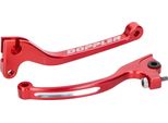 Set Leva Freno E Leva Frizione Doppler Cnc Rosso Per Rieju, Derbi, Sherco (Con Freno Ajp)