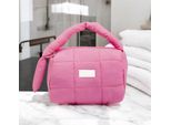 Flamenco Mystique Borsa Cosmetica Trapuntata Da Donna Con Manico 18,5 X 12,5 X 13 Cm - Accessorio Elegante E Pratico KS140R