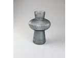 Dekovase AM DESIGN aus Glas, grau (rauch), B:15cm H:21cm, Glas, Vasen, 2er Set, BxH: 15x21 cm