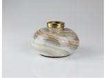 Dekovase AM DESIGN aus Glas, silber, B:14,5cm H:10,5cm, Metall, Vasen, BxH: 14,5x10,5 cm