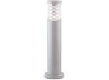 Piantana-Palo Da Esterno Moderna Tronco Alluminio Grigio 1 Luce E27 H60Cm