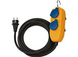 Brennenstuhl 1151740010 Prolunga Di Alimentazione 10 M 4 Prese Ac Per Esterni Blu, Arancione