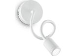 Applique Moderna Focus-1 Metallo Bianco Led 4W 3000K Luce Calda