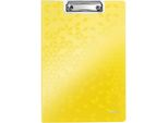 Leitz Cartella Per Appunti Wow Din A4 Polyfoam Giallo-Metallico