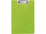 Leitz 4199-00-54 Cartella Per Appunti Leitz Wow, Din A4, Polistirolo, Verde-Metallico
