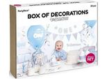 Decorazioni Per Feste Di Compleanno Per Il 1° Compleanno Blu E Argento