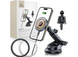 Tech-Protect Mm15W-V5 Magnetic Magsafe Dashboard & Vent Mount Car Charger Wireless 15W Black/Interior