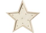 Stella In Legno Chiaro, Stella, H 26 Cm, Compensato, 1 Pezzo, Profondità 3,5 Cm