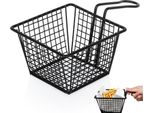 Cestino Per Patatine Fritte Nero 22X13X8 Cm