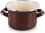 Pentola Smaltata Marrone 14 Cm, 950 Ml
