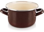 Pentola Smaltata Marrone 16 Cm, 1,4 L