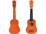 Chitarra Ukulele In Legno Per Bambini Con 4 Corde In Nylon Ecotoys