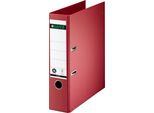 Leitz 1007-00-25 Cartella In Carta Piena, 180 Gradi, Din A4, 80 Mm, Rosso(T)