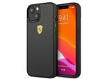 Ferrari Fehcp13Sfcabk Custodia Rigida Iphone 13 Mini5,4 Czarny/Nero On Track Real Carbon