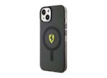 Ferrari Fehmp14Surkk Custodia Rigida Per Iphone 14 / 15 / 13 6.1 Czarny/Nero Traslucida Magsafe